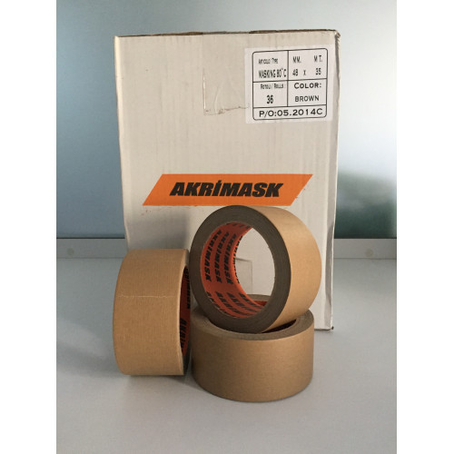 Akrimask ( Sarı )  Maskeleme Bant 36mm*35m 48 Adet