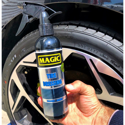MAGİC TIRE DRESSING - UZUN ÖMÜRLÜ LASTİK & PLASTİK AKSAM PARLATICI - 400 ML