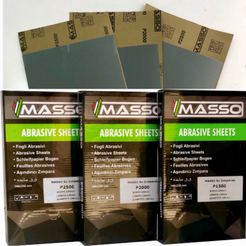 MASSO İnce Su Zımparası 1500 Kum - 100 Adet