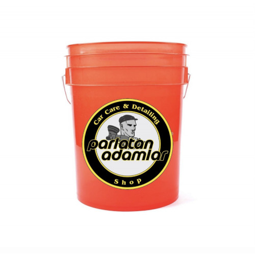 ParlatanAdamlar Heavy Work - Şeffaf Kırmızı Detaylandırma Kovası 18.9 Lt.