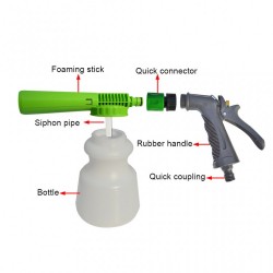 SU HORTUMU İLE ÇALIŞAN KÖPÜK TABANCASI VE SU PÜSKÜRTÜCÜ