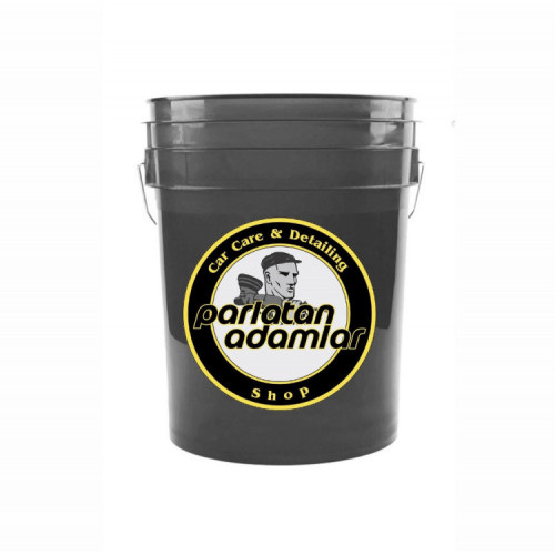 ParlatanAdamlar Heavy Work Şeffaf Siyah Detay Kovası 18.9 Lt.