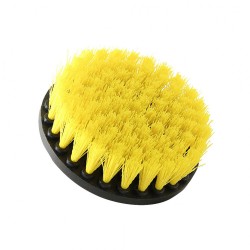 HALI VE DÖŞEME İÇİN MATKAP İLE KULLANILAN SOFT SARI TEMİZLEME FIRÇASI 3'LÜ SETİ