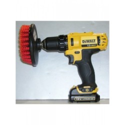 HALI, DÖŞEME VE LASTİK İÇİN MATKAP İLE KULLANILAN KIRMIZI TEMİZLEME FIRÇASI - 12.5CM HALI, DÖŞEME VE LASTİK İÇİN MATKAP İLE KULLANILAN KIRMIZI TEMİZLEME FIRÇASI - 12.5CM