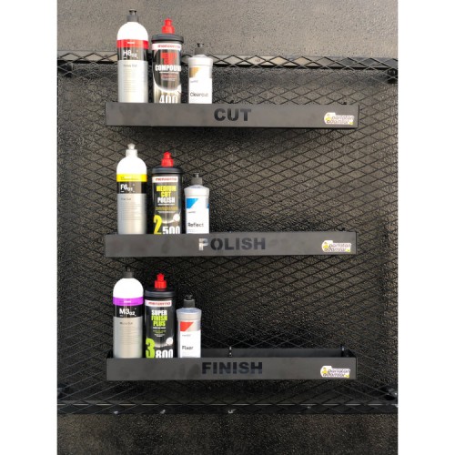 CAR CARE PROFESYONEL PASTA CİLA 3'LÜ RAF STANT ( 3 ADET RAF ) ( 65,0CM*9,5CM* 6,0CM )